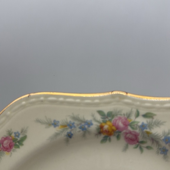 VTG Homer Laughlin‎ Eggshell GeorgianUSA A49N5 Square Salad Plates Set of 4 - Picture 5 of 10